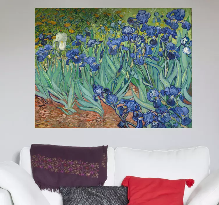 Van gogh blomster vegg kunst klistremerke - Tenstickers