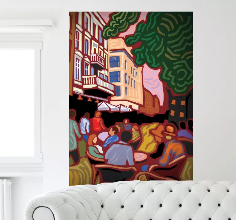 Van gogh impresjonistisk maleriskunstdekal - Tenstickers