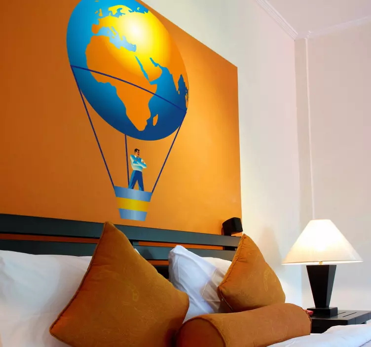 Varmluftsballong klistremerke dyr - Tenstickers