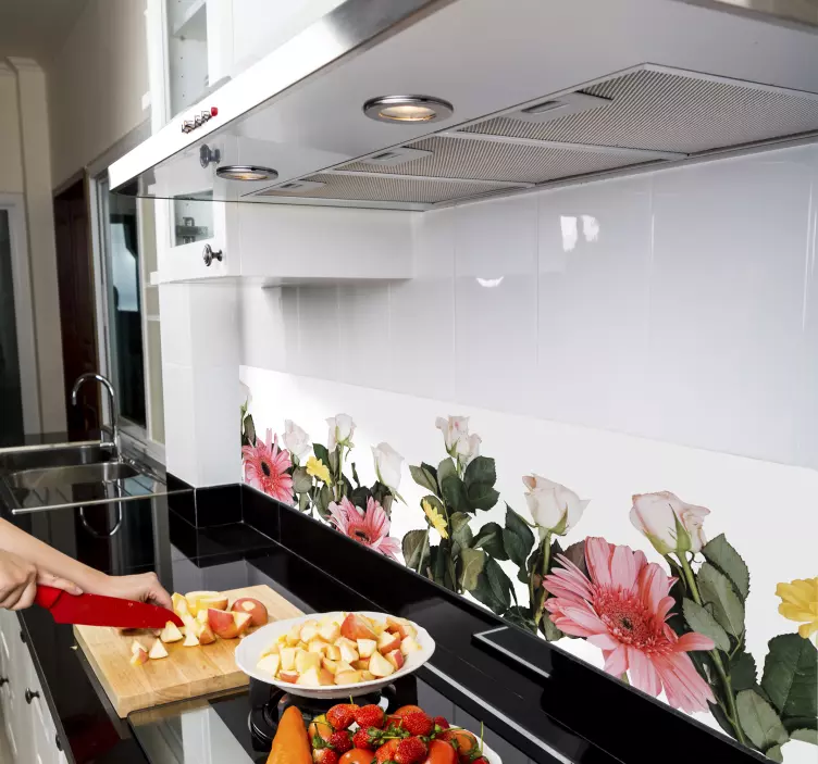 Vegg klistremerke blomster til kjøkkenet - Tenstickers