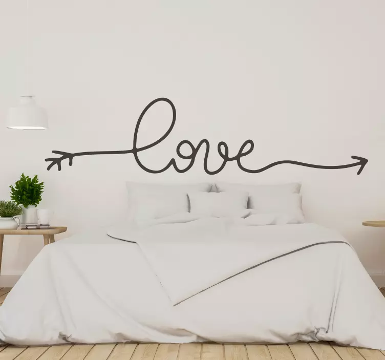 Elsker tekst klistremerke med egen farge - Tenstickers