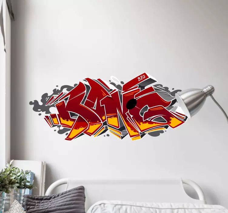Veggmaleri 3d graffiti klistremerke pakke - Tenstickers