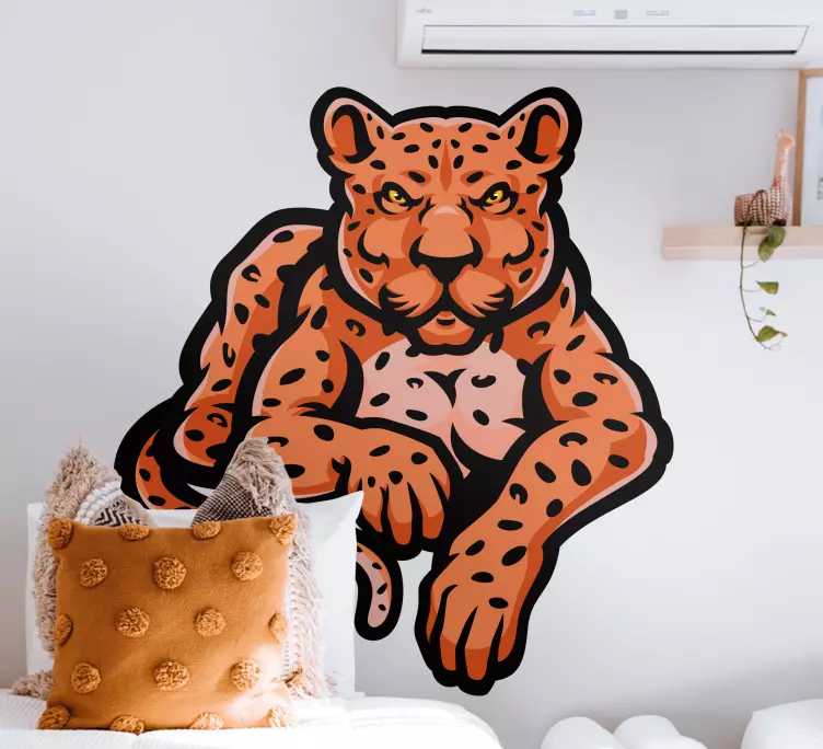 Oransje trykk design teenage veggoverføringsbilder - Tenstickers