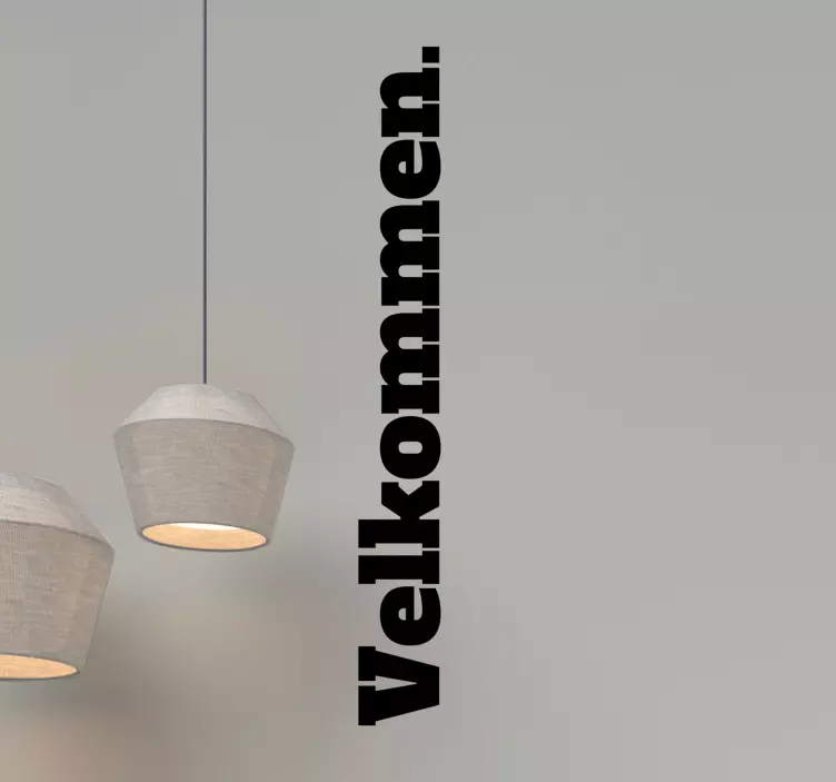 Velkommen vertikale wallstickers tilbud - Tenstickers