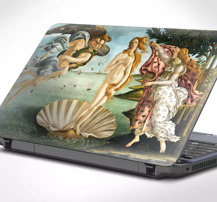 Venus botticelli bærbar klistremerke - Tenstickers