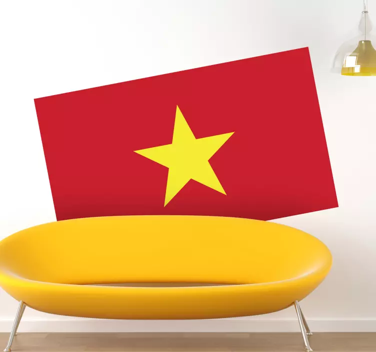 Vietnam flagg klistremerke - Tenstickers