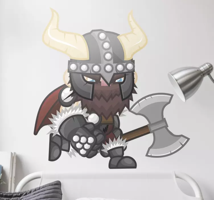 Viking løpeskjold og sverdkarakterskilt - Tenstickers