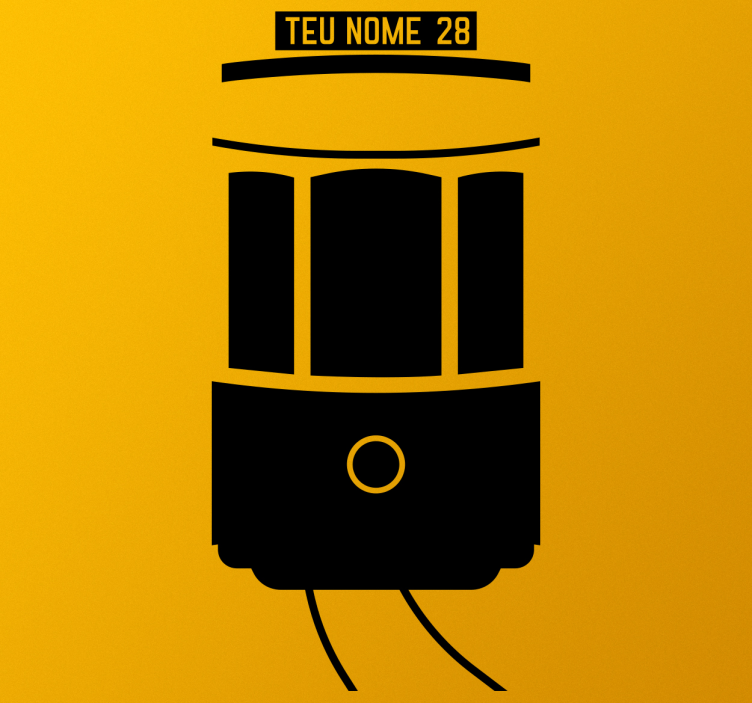 Vinil personalisavel eléctrico de lisboa by-klistremerke - Tenstickers