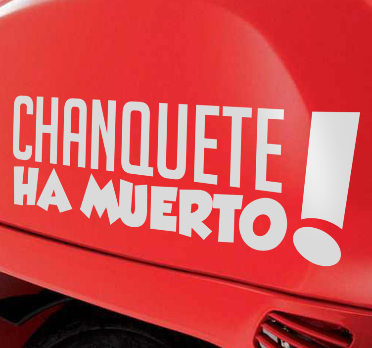 Vinilo decorativo chanquete muerto klistremerke dyr - Tenstickers