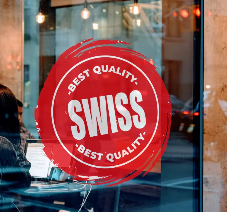 Vintage sveits frimerker laptop klistremerke - Tenstickers