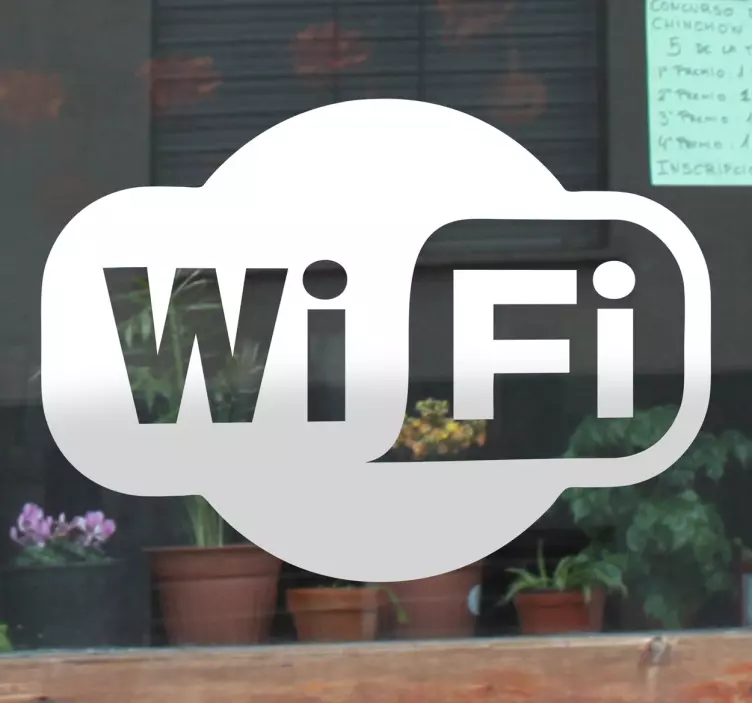 Wifi logo klistremerke - Tenstickers