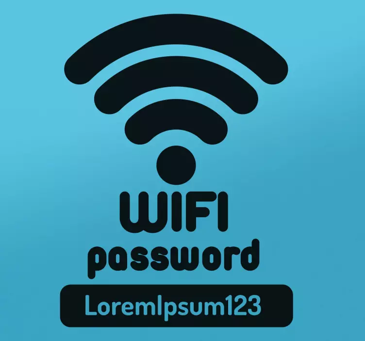 Wifi passord internett klistremerker - Tenstickers