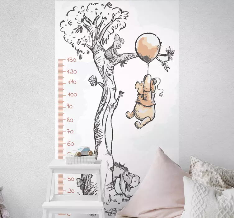 Winnie puh høyde diagram wall stickers - Tenstickers