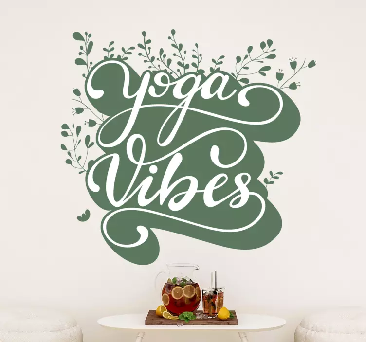 Yoga vibes zen wallstickers - Tenstickers