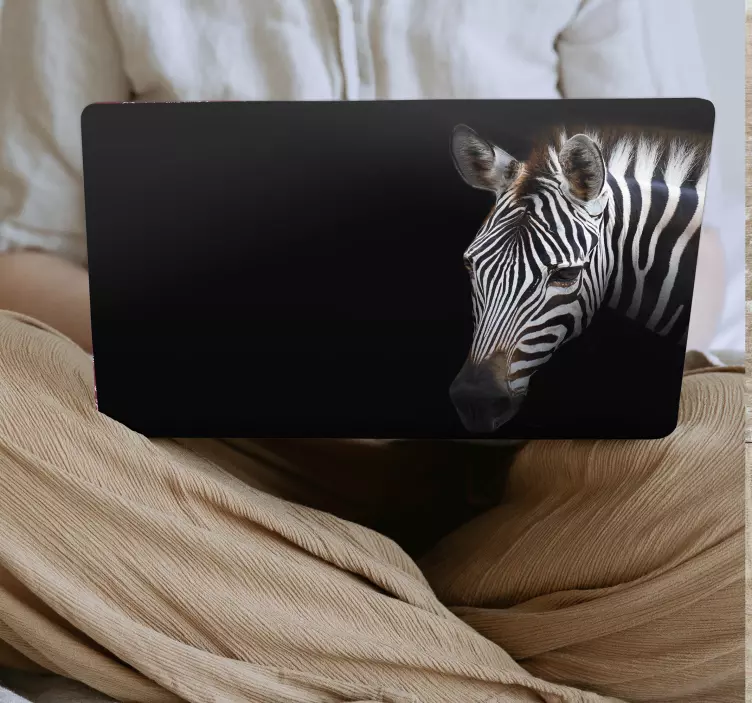 Zebra bilde bærbare skinn - Tenstickers