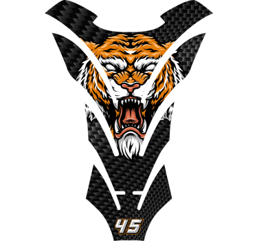 Tiger motorsykkel klistremerke - Tenstickers