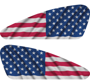 Usa flagg sportster motorsykkel klistremerke - Tenstickers