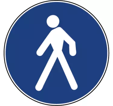 Klistremerke for fotgjengervei - Tenstickers