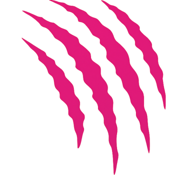 Rosa klor riper motorsykkel klistremerke - Tenstickers
