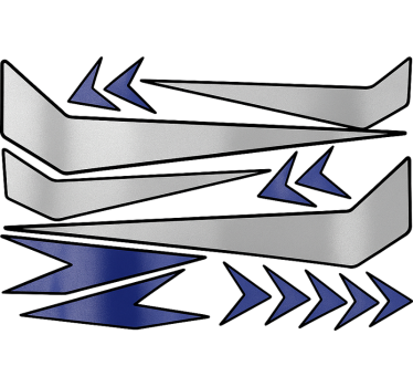 Grafisk design av hjelm motorsykkel klistremerke - Tenstickers