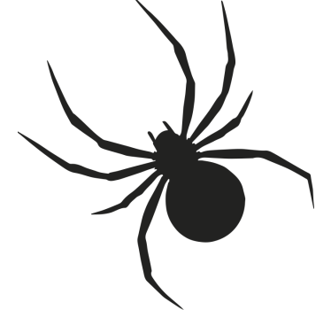 Ensfarget edderkoppdesign motorsykkel klistremerke - Tenstickers