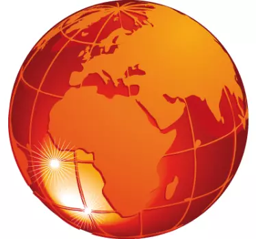 Oransje jordklistremerke - Tenstickers