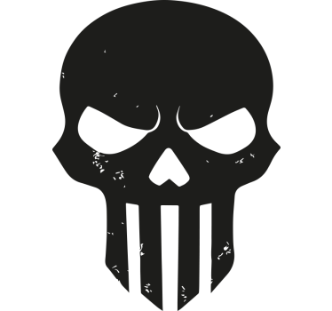 Hodeskallehjelmdesign motorsykkel klistremerke - Tenstickers