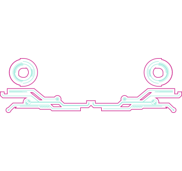 Neonlinjer design motorsykkel klistremerke - Tenstickers