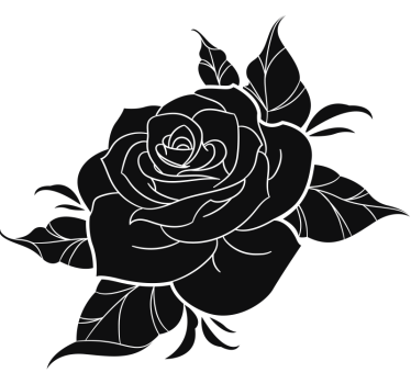 Villrosedesign motorsykkel klistremerke - Tenstickers
