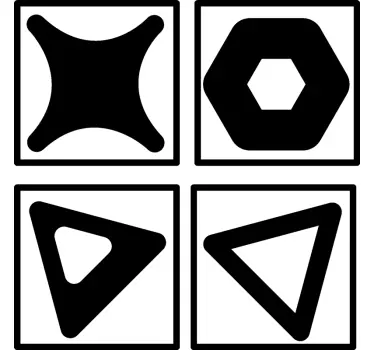 Overføring av svart og hvitt fliser - Tenstickers