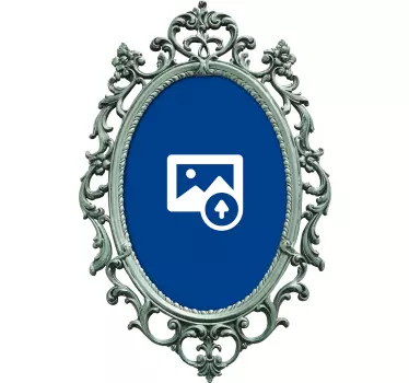 Veggdekal personlig vintage speil - Tenstickers