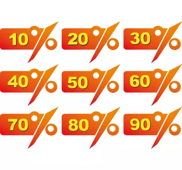 Tilpassbare prisklipps-klistremerke - Tenstickers