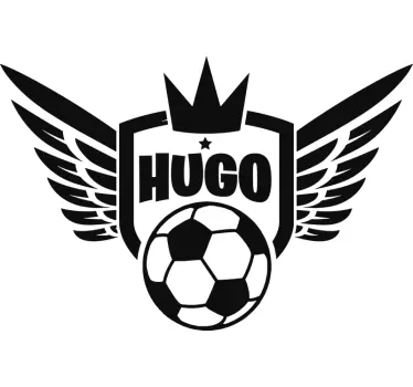 Fotball royalty veggen barn klistremerke - Tenstickers