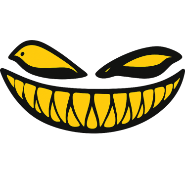 Shadow smirk motorsykkel klistremerke - Tenstickers