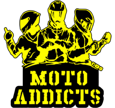 Motorsykkel klistremerke moto addicts logo - Tenstickers