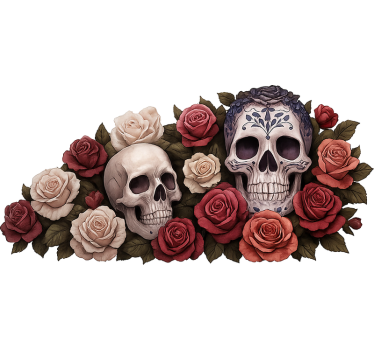 Motorsykkel klistremerke rose rytter - Tenstickers