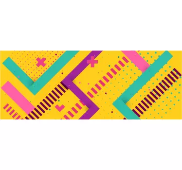 Memphis stil grensen klistremerke - Tenstickers