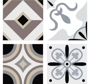 Ornamental mønster hjemmemuren klistremerke - Tenstickers
