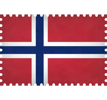 Norsk flaggdekal - Tenstickers