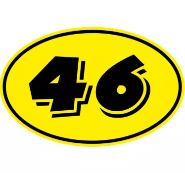 Gule motorsykkel-klistremerker - Tenstickers