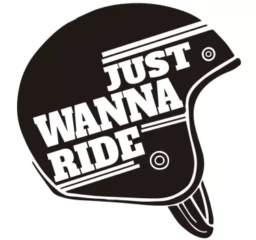 Vil bare sykle på motorsykkel-klistremerker - Tenstickers