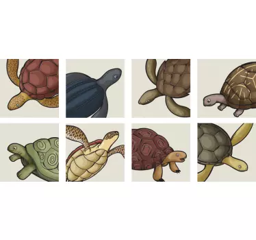 En rekke overføringer av skilpadder - Tenstickers