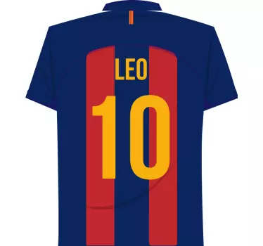 Messi fotball klistremerke - Tenstickers