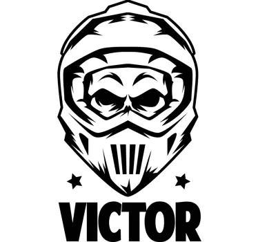 Motocross med navn motocross-merket - Tenstickers