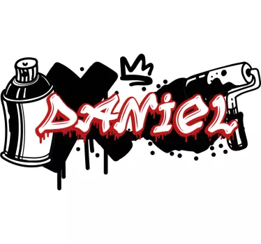 Minimal farger grafitti urban dekal - Tenstickers