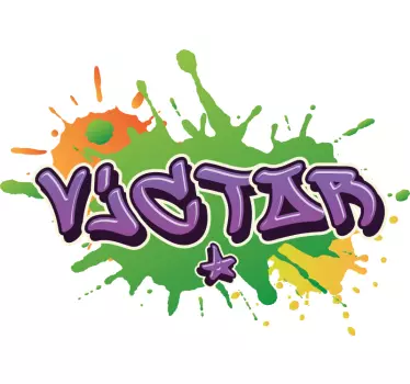 Graffiti navn virvel urbane dekaler - Tenstickers