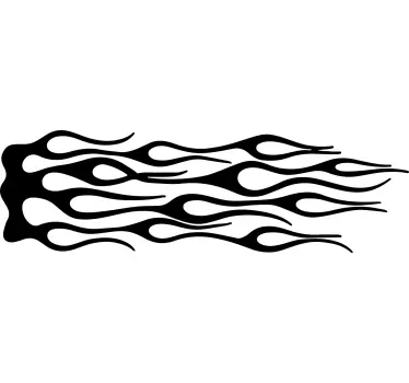 Flamme klistremerke til motorsykkel - Tenstickers
