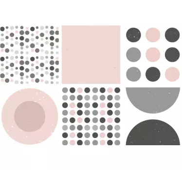 Nordisk mønster flis wallsticker - Tenstickers
