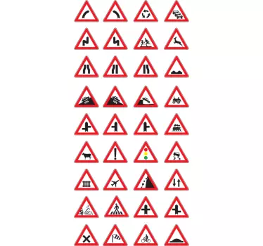 Advarselsskilt dekorative klistremerker - Tenstickers