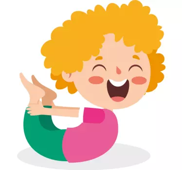 Yogaposisjon for barn klistremerke - Tenstickers